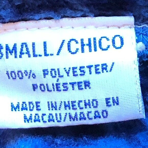 Women's Fleece Quarter Zip Blue with Navy Snowflake Print - Picture 6 of 7